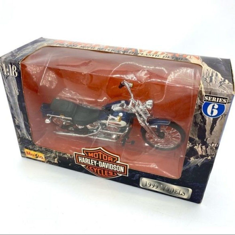 Maisto 1999 Harley Davidson FXSTS Springer Softail Motorcycle Die Cast Series 6 - Picture 11 of 12
